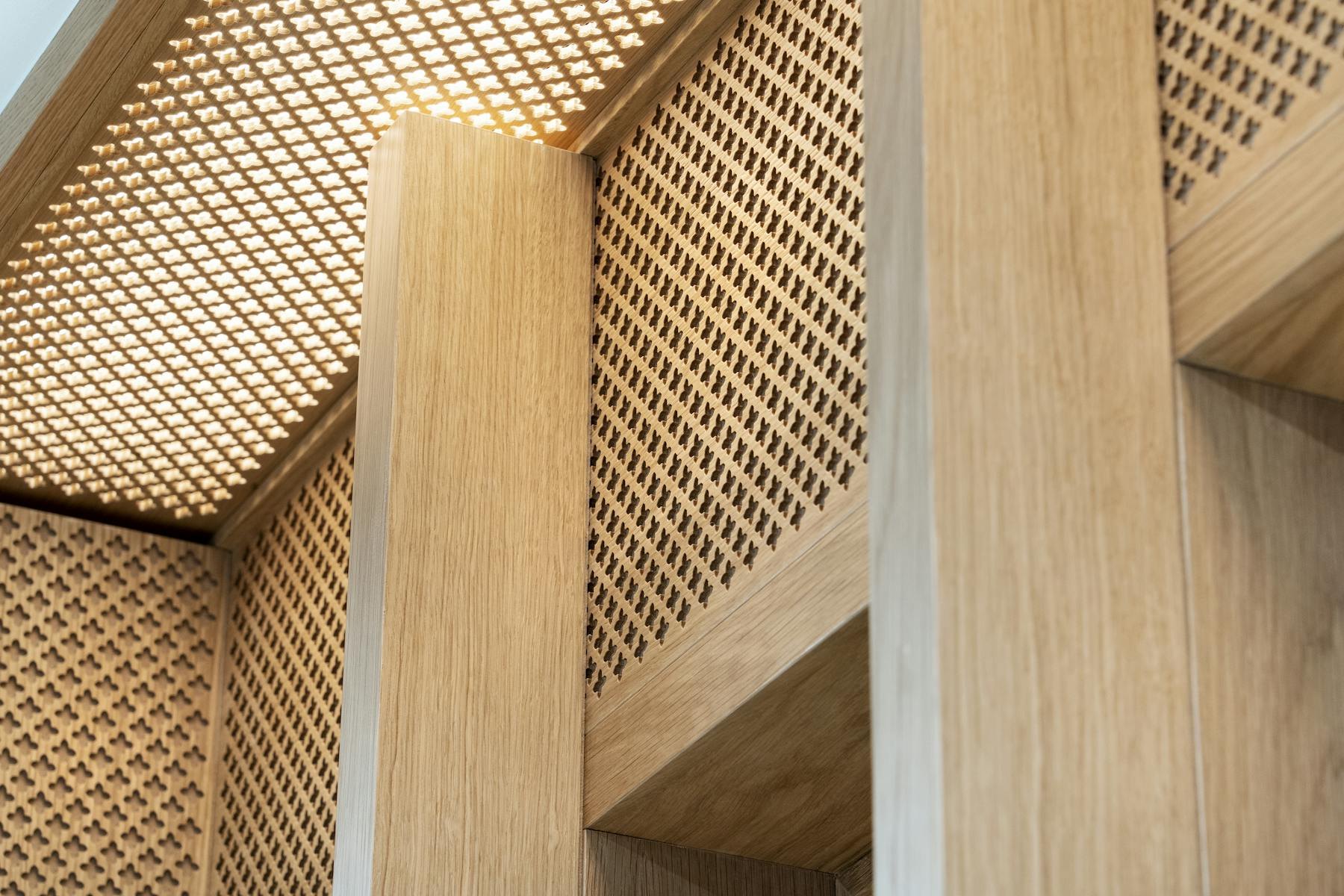 Bespoke joinery detail from the Skylon workshop
