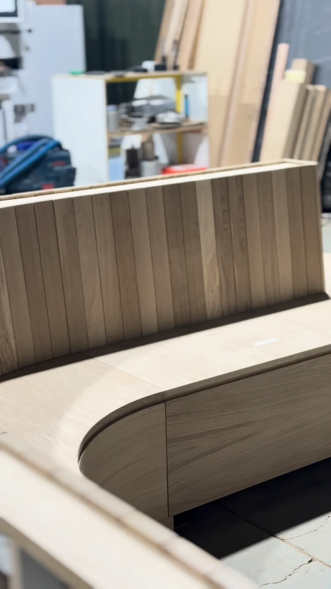 Bench in the making
